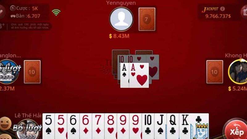 Hướng dẫn cách chơi bài tiến lên miền nam cho newbie